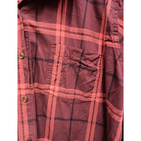 Carhartt Womens Plaid Cotton Shirt XXL Red Long Sleeve Button Up Streetwear - Picture 3 of 10